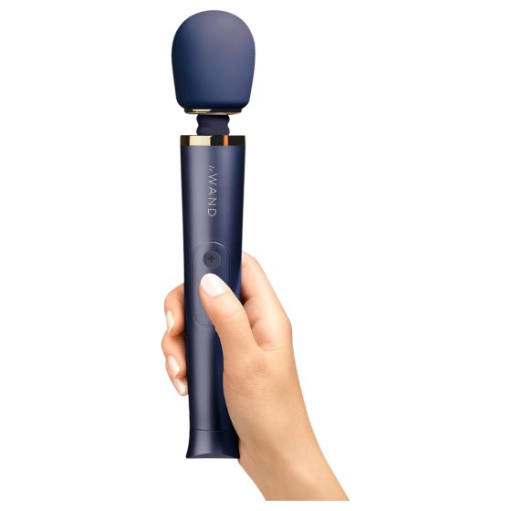 Le Wand Petite - exkluzivní dobíjecí masážní vibrátor (modrý)