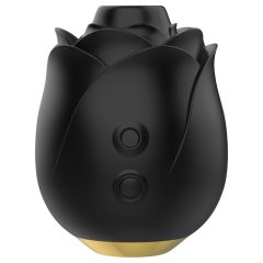   Fifty Shades of Grey - růžový vibrátor s vlněním vzduchu - černý