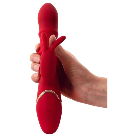You2Toys Rabbit - pohyblivý vibrační kroužek (červený)