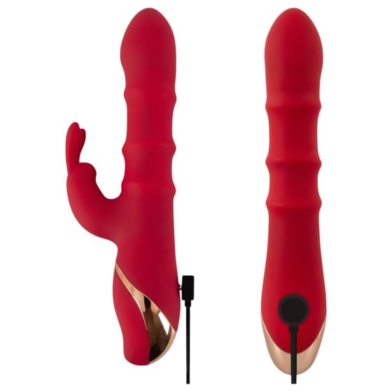 You2Toys Rabbit - pohyblivý vibrační kroužek (červený)