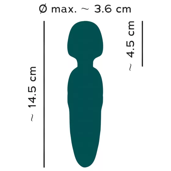 You2Toys Petite - vibrační masážní strojek - dobíjecí, zelený