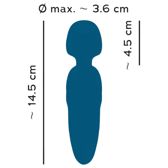 You2Toys Petite - masážní vibrátor na baterii - modrý