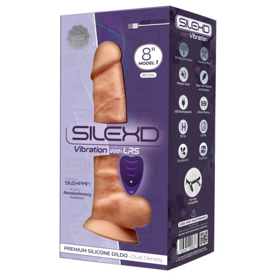 Silexd 8 - Dálkově ovládaný, realistický motýlí vibrátor (přírodní)