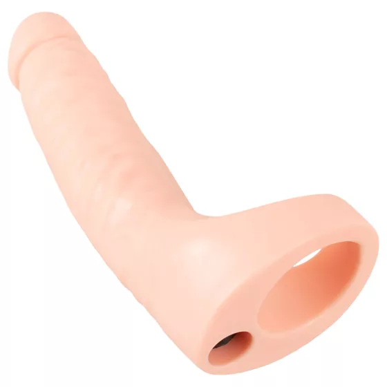 Realistixxx Double Fucker - nasazovací anální vibrátor (tělová barva)