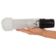   Mister Boner - automatická pumpa na penis na baterie (černá-průhledná)