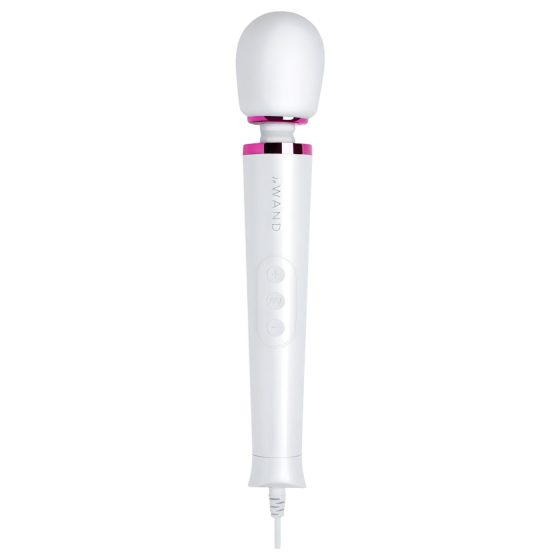 Le Wand Petite Plug-In - síťový masážní vibrátor (bílý)
