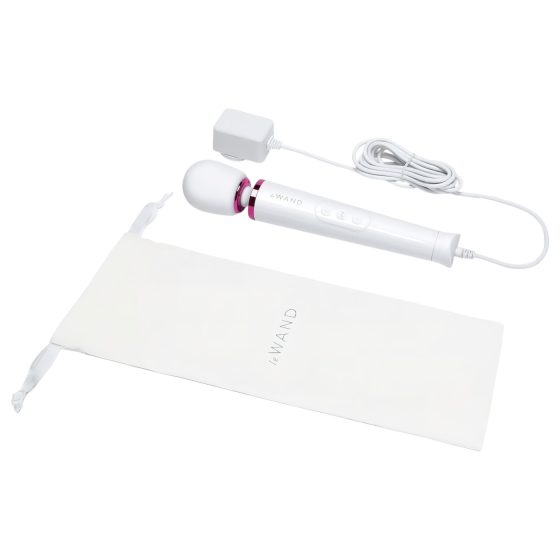 Le Wand Petite Plug-In - síťový masážní vibrátor (bílý)