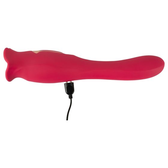 You2Toys - 2v1 jazykový vibrátor (růžový)