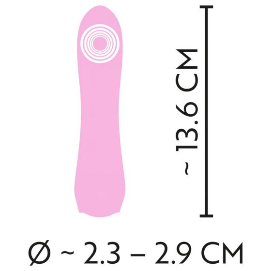 Cuties Mini 4 - akumulátorový, vodotěsný vibrátor (růžový)