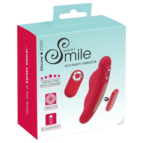 Smile - bezdrátový rádiový vibrační kalhotky (červené)