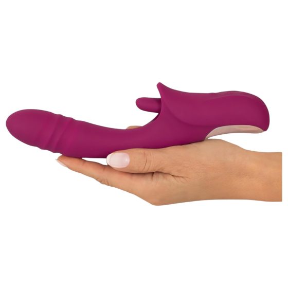 Javida Licking & Thrusting - lízací a pohybující se vibrátor (fialový)