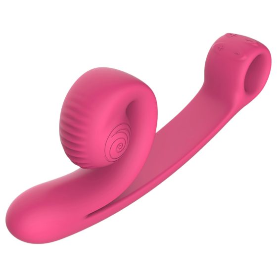 Snail Vibe Curve - 2v1 klitoridální vibrátor (růžový)
