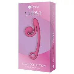 Snail Vibe Curve - 2v1 klitorální vibrátor (růžový)