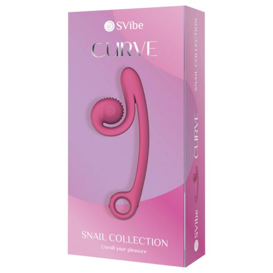 Snail Vibe Curve - 2v1 klitoridální vibrátor (růžový)