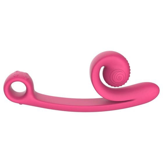 Snail Vibe Curve - 2v1 klitoridální vibrátor (růžový)