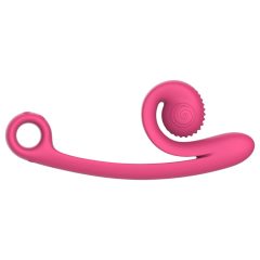 Snail Vibe Curve - 2v1 klitoridální vibrátor (růžový)