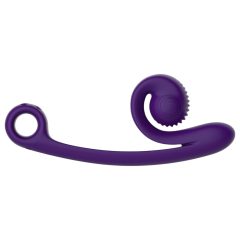   Snail Vibe Curve - 2v1 dráždidlo na klitoris a vibrátor (fialová)
