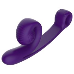   Snail Vibe Curve - 2v1 dráždidlo na klitoris a vibrátor (fialová)
