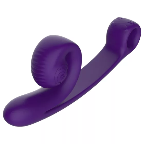 Snail Vibe Curve - vibrátor a stimulátor klitorisu 2v1 - fialový