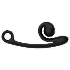   Snail Vibe Curve - 2v1 klitorální stimulátor a vibrátor (černý)