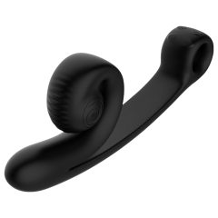   Snail Vibe Curve - 2v1 klitorální stimulátor a vibrátor (černý)