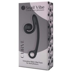   Snail Vibe Curve - 2v1 klitorální stimulátor a vibrátor (černý)