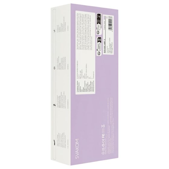 Svakom Amy 2 - vibrátor na bod G - nabíjecí, voděodolný - fialový