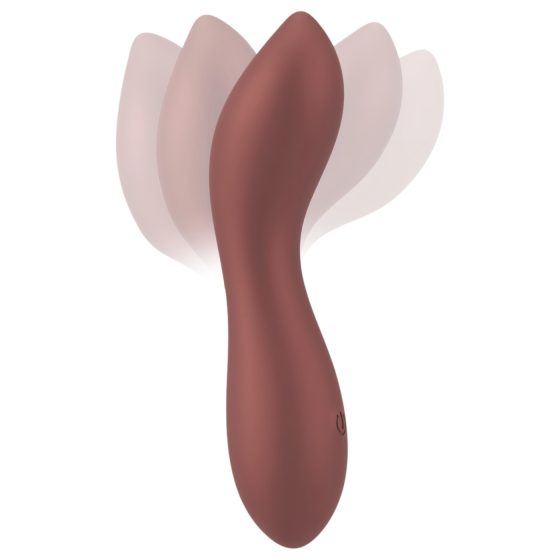 Smile - flexibilní mini vibrátor na bod G (bronzový)