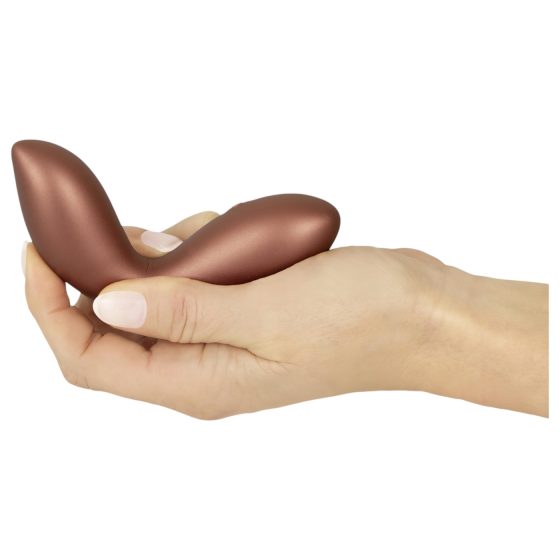 Smile - flexibilní mini vibrátor na bod G (bronzový)