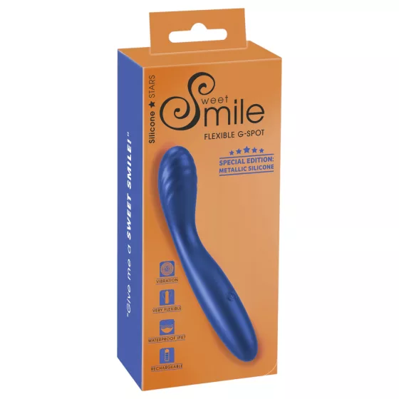 Smile - vibrátor na G-bod - flexibilní - modrý