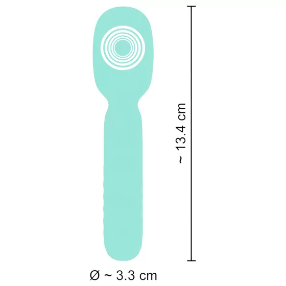 Cuties - mini masážní vibrátor - mátová barva