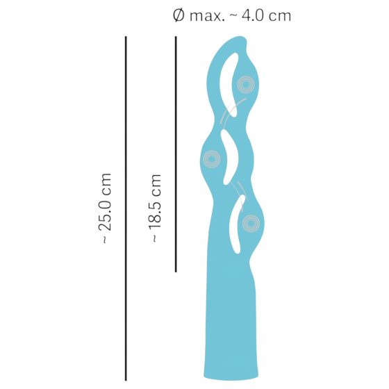 You2Toys Fabulous - vibrátor s 3 motory - dobíjecí - modrý