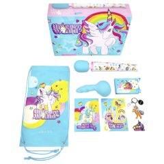 le Wand Unicorn - masážní vibrátor sada (duhová)