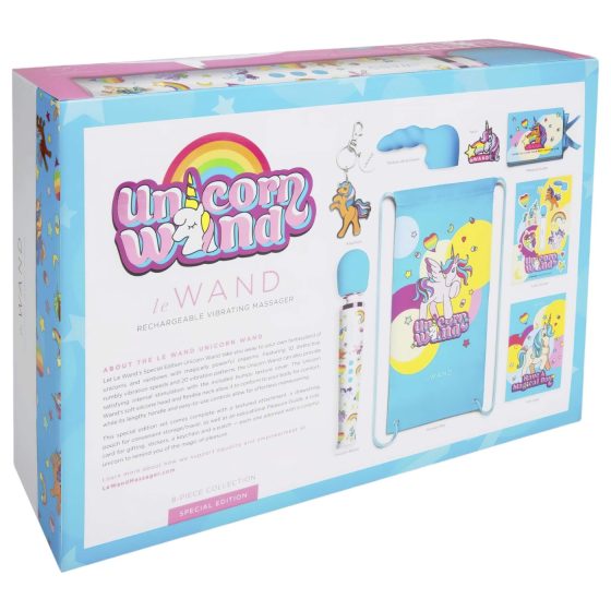 le Wand Unicorn - masážní vibrátor sada (duhová)