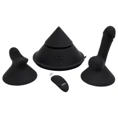   The Cowgirl Cone - prémiový sex stroj ovládaný aplikací - se 2 vyměnitelnými nástavci, 20 režimů vibrací (černý)