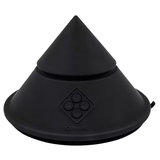 The Cowgirl Cone - prémiový sex stroj ovládaný aplikací - se 2 vyměnitelnými nástavci, 20 režimů vibrací (černý)