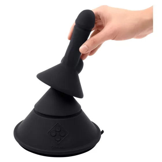 The Cowgirl Cone - prémiový sex stroj ovládaný aplikací - se 2 vyměnitelnými nástavci, 20 režimů vibrací (černý)