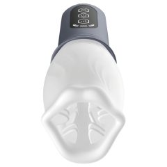   LUX Active First Class - rotační hlavice masturbátor (bílá-šedá)