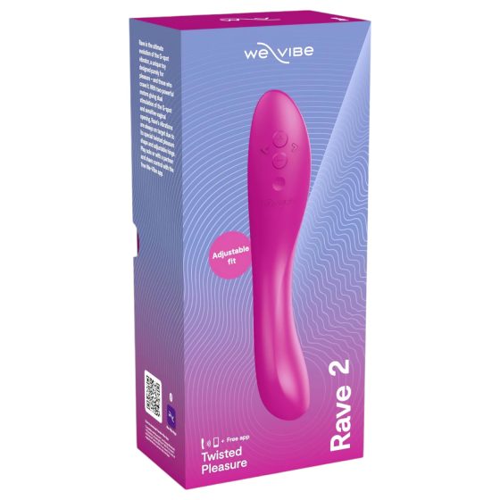We-Vibe Rave 2 - vibrátor na bod G - dobíjecí, chytrý - růžový