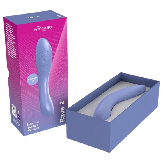 We-Vibe Rave 2 - chytrý, akumulátorový vibrátor na G-bod (modrý)
