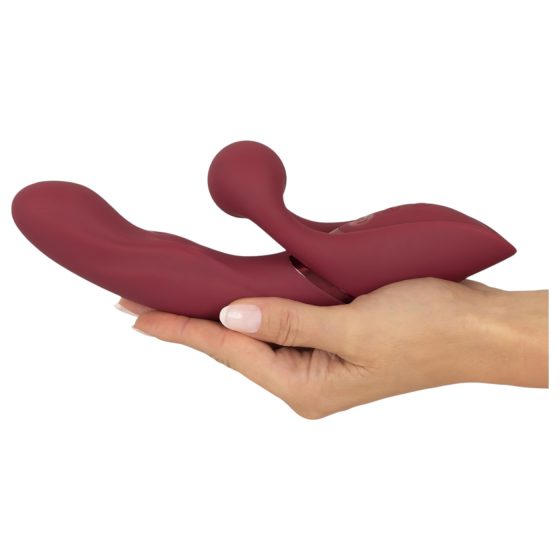 Javida 2 Funkční Králíček - vibrátor s výstupkem na klitoris (červený)