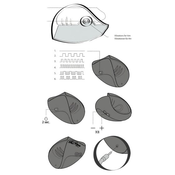Pulse Solo Essential Dragon Eye - masturbátor (modrý) - limitovaná edice