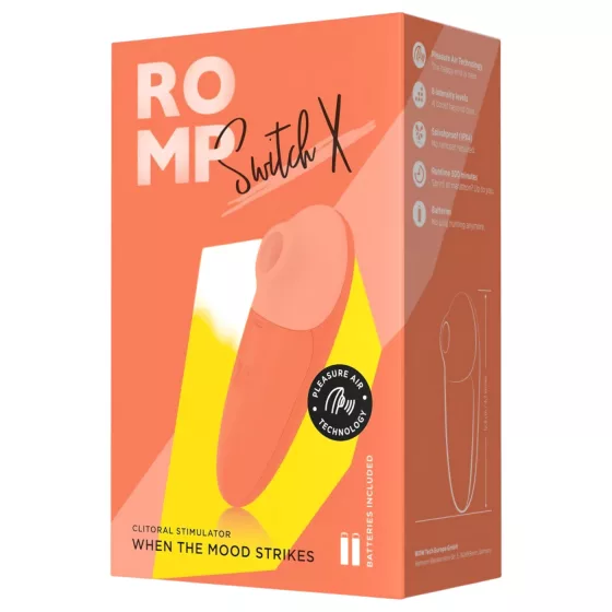 ROMP Switch X - stimulátor klitorisu s tlakovými vlnami - meruňková