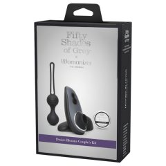   Womanizer Desire Blooms - sada erotických pomůcek - 3 ks (černá)