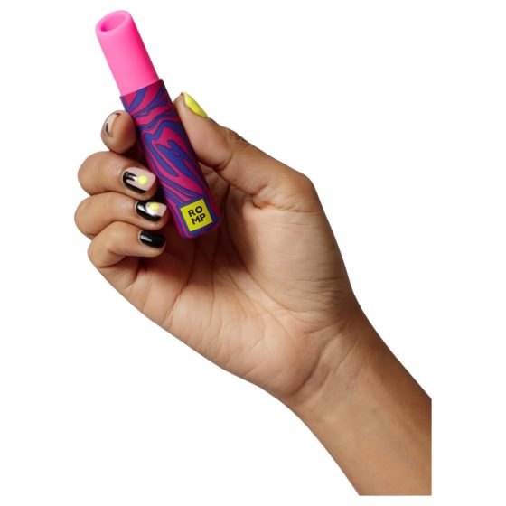 ROMP Lipstick - akumulátorový stimulátor klitorisu s vlnami (růžový)