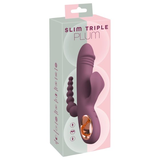 You2Toys - nabíjecí trojitý vibrátor (fialový)