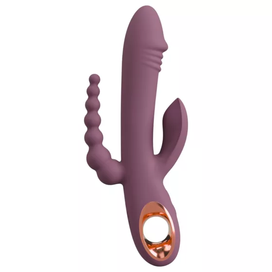 You2Toys - vibrátor s akumulátorem - trojitá ramena - fialový