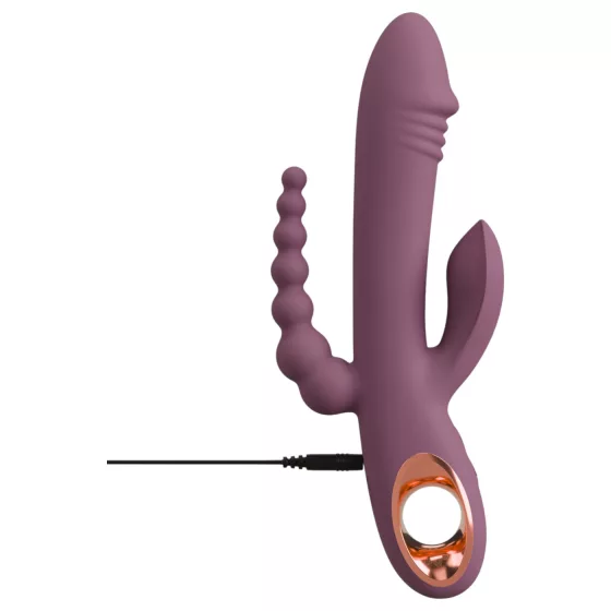 You2Toys - vibrátor s akumulátorem - trojitá ramena - fialový
