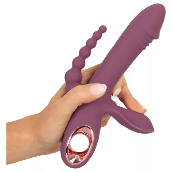 You2Toys - vibrátor s akumulátorem - trojitá ramena - fialový