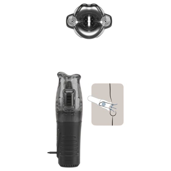 Stroker - masturbátor sání a vibrace - šedý